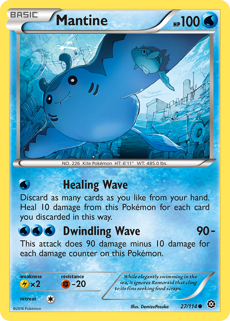 Mantine (27/114) [XY: Steam Siege] | Eastridge Sports Cards & Games