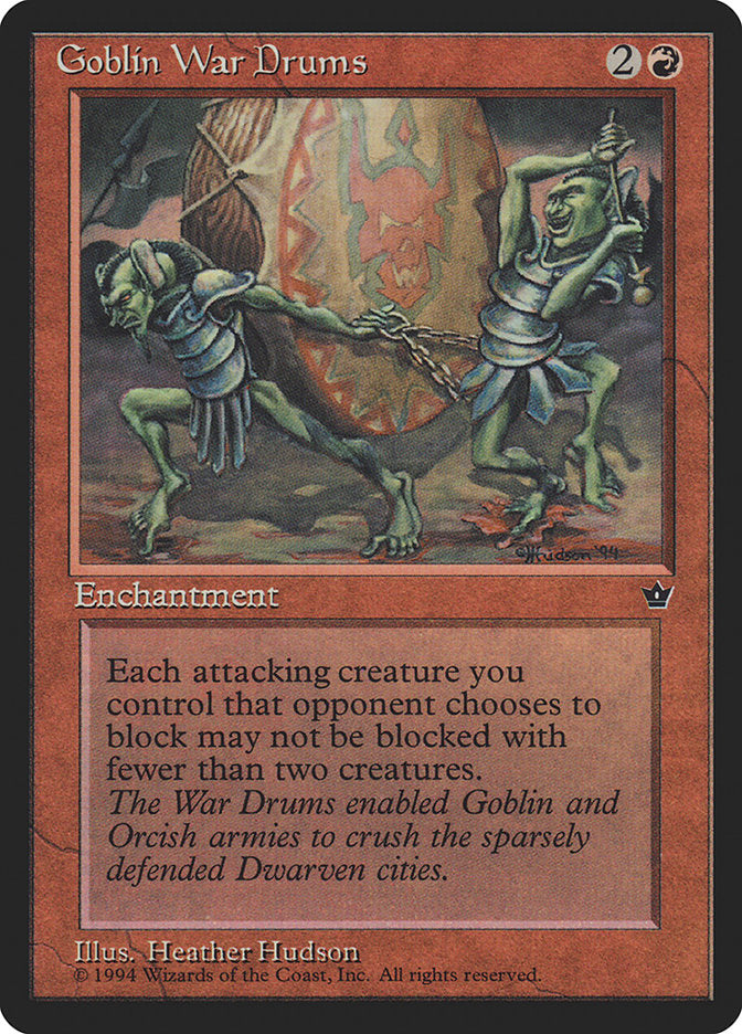 Goblin War Drums (Heather Hudson) [Fallen Empires] | Eastridge Sports Cards & Games