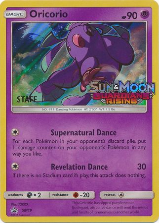 Oricorio (SM19) (Staff Prerelease Promo) [Sun & Moon: Black Star Promos] | Eastridge Sports Cards & Games