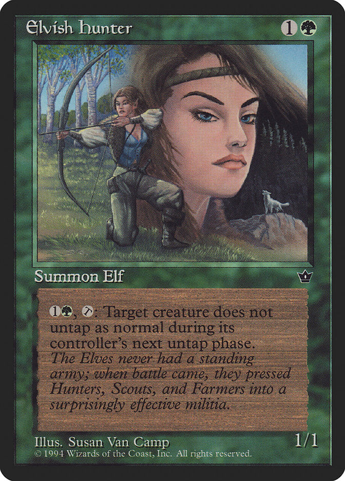 Elvish Hunter (Susan Van Camp) [Fallen Empires] | Eastridge Sports Cards & Games