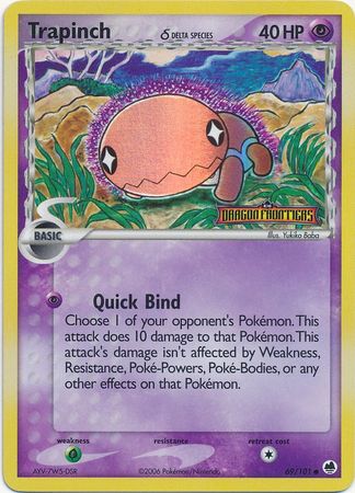 Trapinch (69/101) (Delta Species) (Stamped) [EX: Dragon Frontiers] | Eastridge Sports Cards & Games