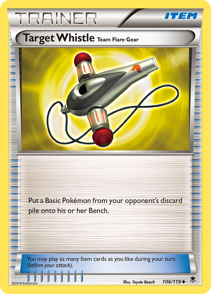 Target Whistle Team Flare Gear (106/119) [XY: Phantom Forces] | Eastridge Sports Cards & Games