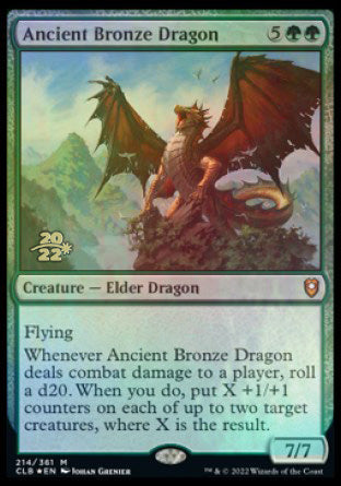 Ancient Bronze Dragon [Commander Legends: Battle for Baldur's Gate Prerelease Promos] | Eastridge Sports Cards & Games