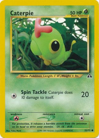 Caterpie (53/75) [Neo Discovery Unlimited] | Eastridge Sports Cards & Games