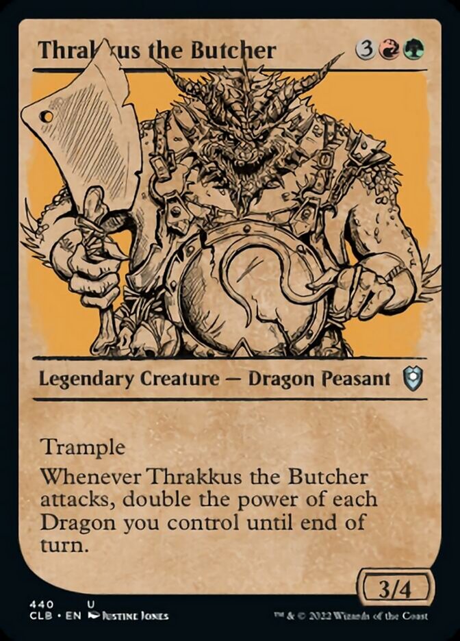 Thrakkus the Butcher (Showcase) [Commander Legends: Battle for Baldur's Gate] | Eastridge Sports Cards & Games