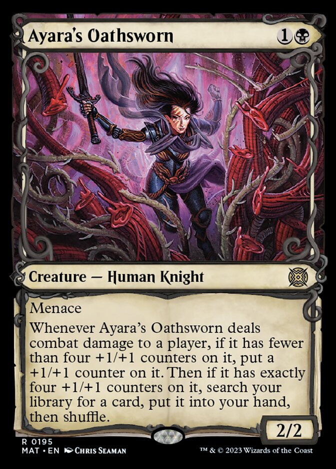 Ayara's Oathsworn (Showcase Halo Foil) [March of the Machine: The Aftermath] | Eastridge Sports Cards & Games
