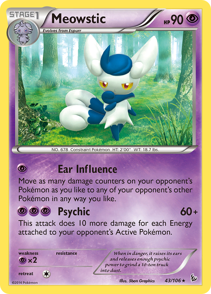 Meowstic (43/106) [XY: Flashfire] | Eastridge Sports Cards & Games