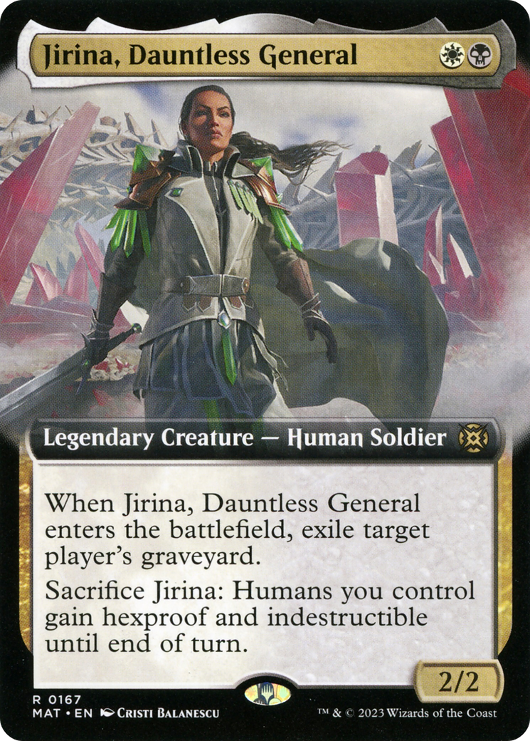 Jirina, Dauntless General (Extended Art) [March of the Machine: The Aftermath] | Eastridge Sports Cards & Games