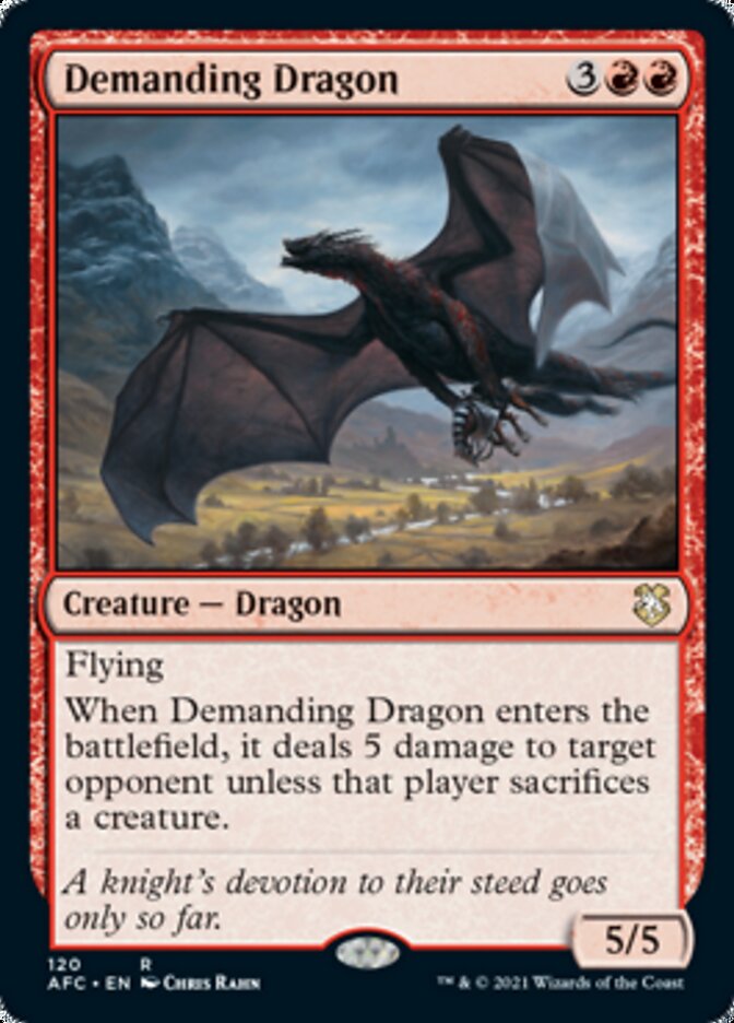 Demanding Dragon [Dungeons & Dragons: Adventures in the Forgotten Realms Commander] | Eastridge Sports Cards & Games