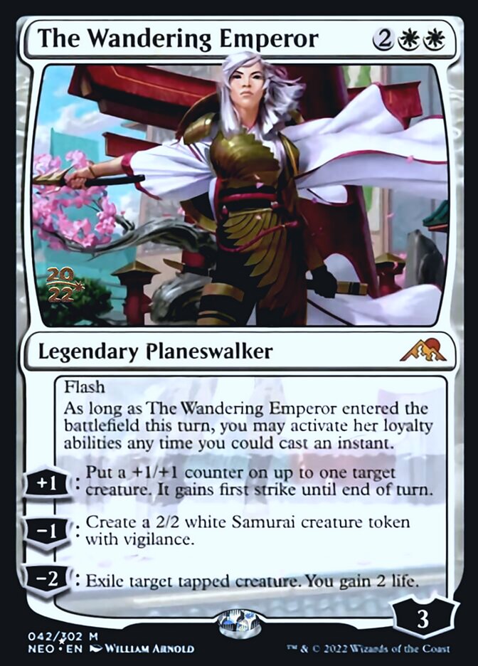 The Wandering Emperor [Kamigawa: Neon Dynasty Prerelease Promos] | Eastridge Sports Cards & Games