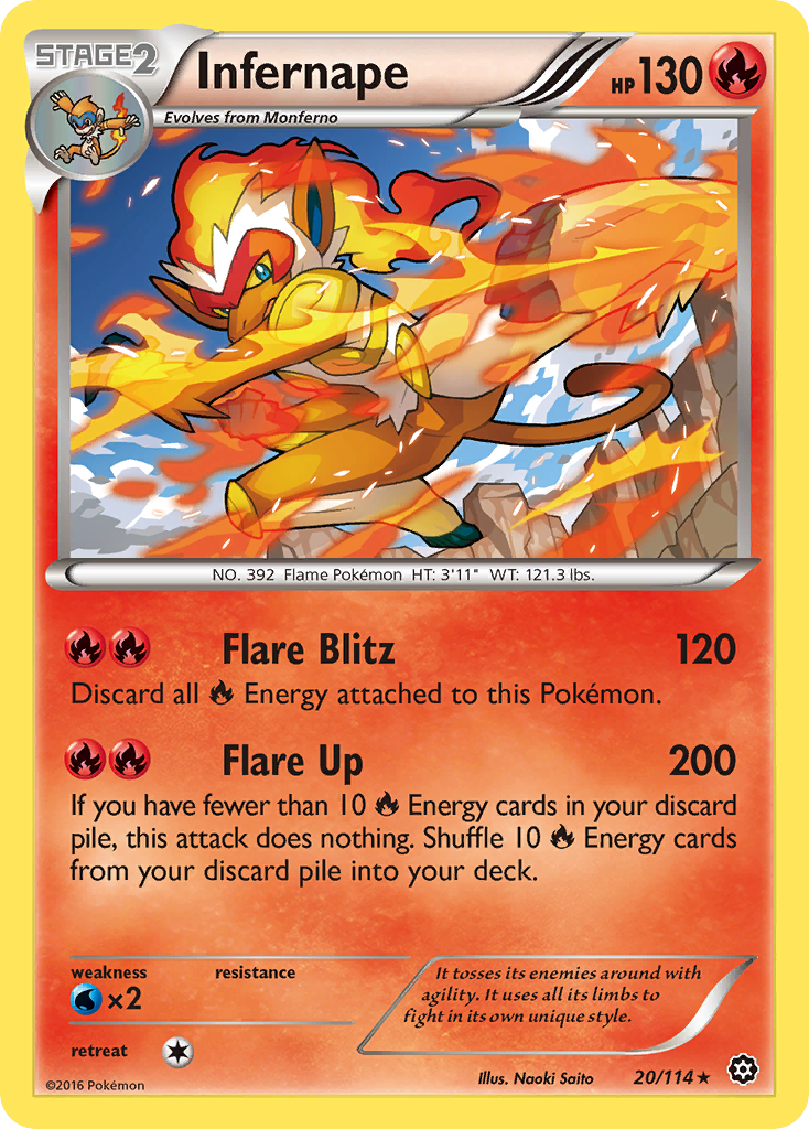 Infernape (20/114) [XY: Steam Siege] | Eastridge Sports Cards & Games