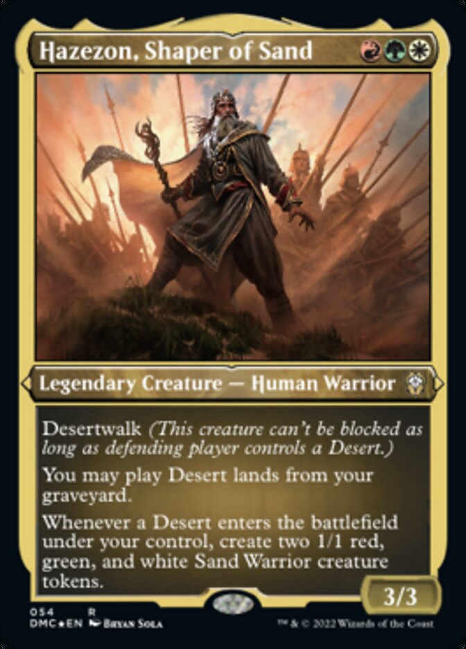 Hazezon, Shaper of Sand (Foil Etched) [Dominaria United Commander] | Eastridge Sports Cards & Games