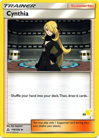 Cynthia (119/156) (Pikachu Stamp #59) [Battle Academy 2020] | Eastridge Sports Cards & Games