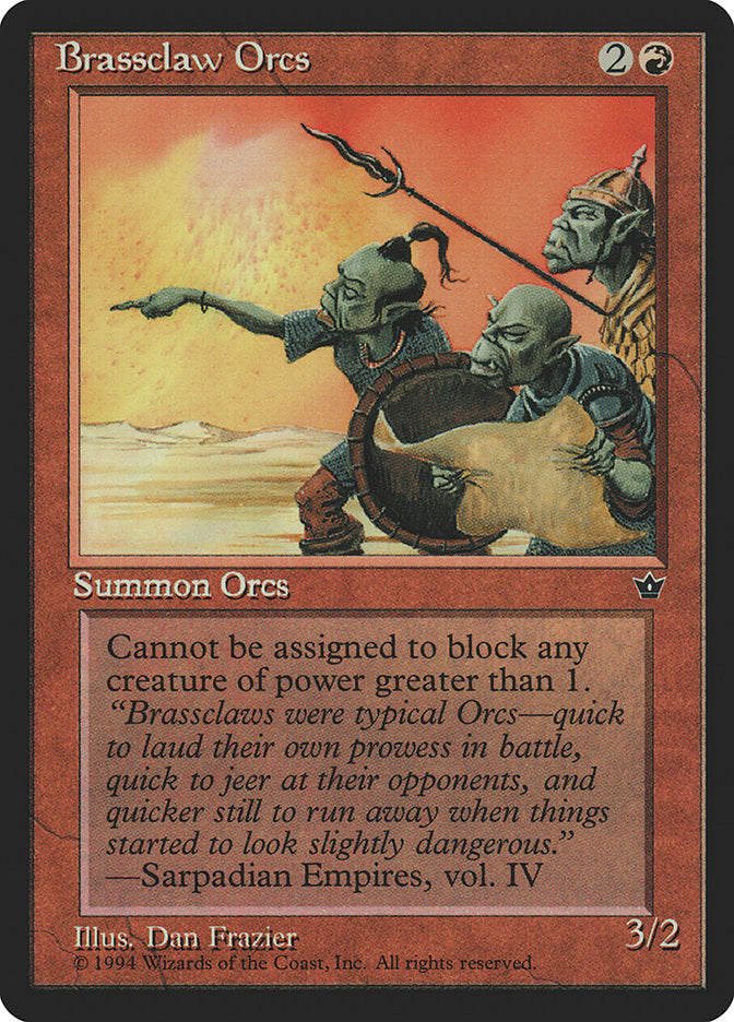 Brassclaw Orcs (Dan Frazier) [Fallen Empires] | Eastridge Sports Cards & Games