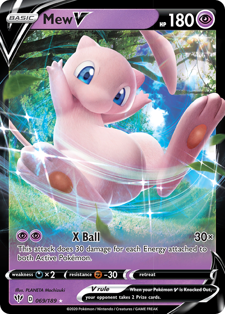 Mew V (069/189) [Sword & Shield: Darkness Ablaze] | Eastridge Sports Cards & Games