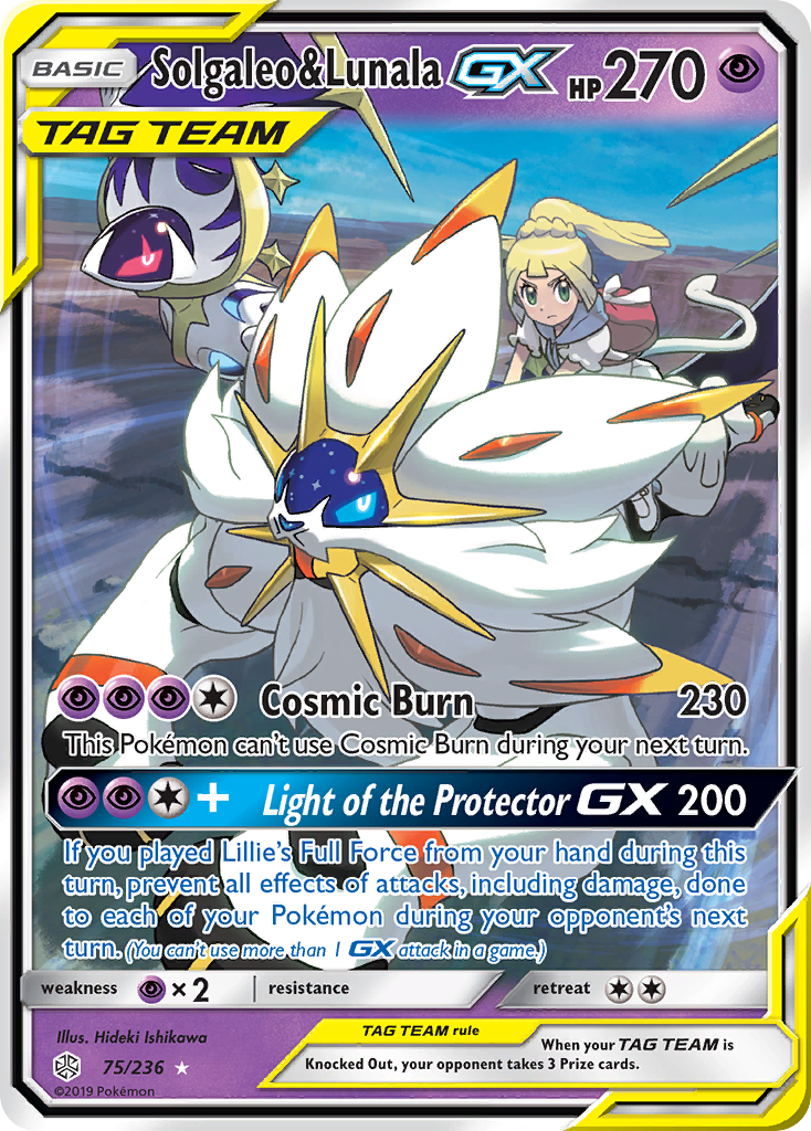 Solgaleo & Lunala GX (75/236) [Sun & Moon: Cosmic Eclipse] | Eastridge Sports Cards & Games