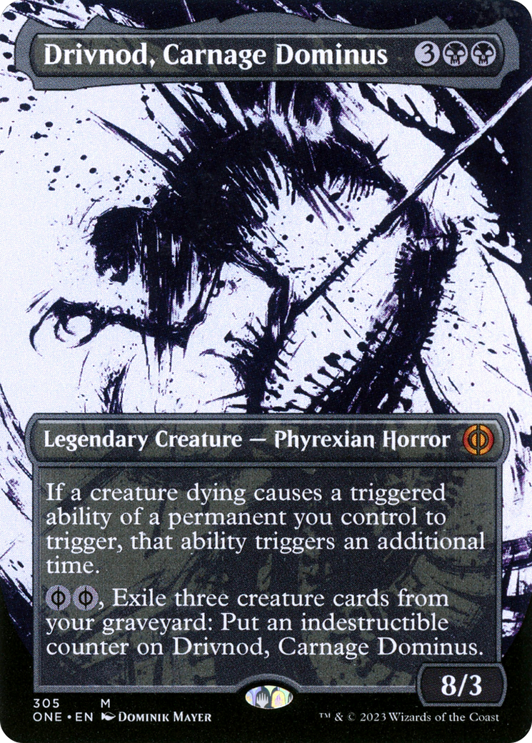 Drivnod, Carnage Dominus (Borderless Ichor) [Phyrexia: All Will Be One] | Eastridge Sports Cards & Games