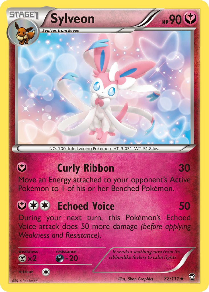 Sylveon (72/111) (Theme Deck Exclusive) [XY: Furious Fists] | Eastridge Sports Cards & Games