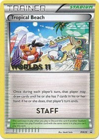 Tropical Beach (BW28) (Staff) [Black & White: Black Star Promos] | Eastridge Sports Cards & Games