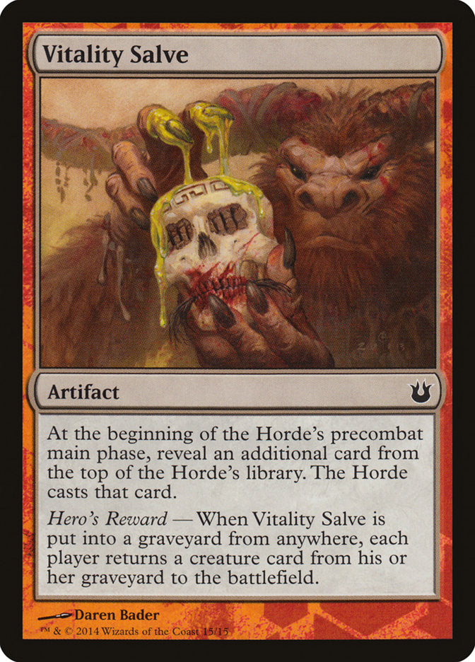 Vitality Salve [Born of the Gods Battle the Horde] | Eastridge Sports Cards & Games