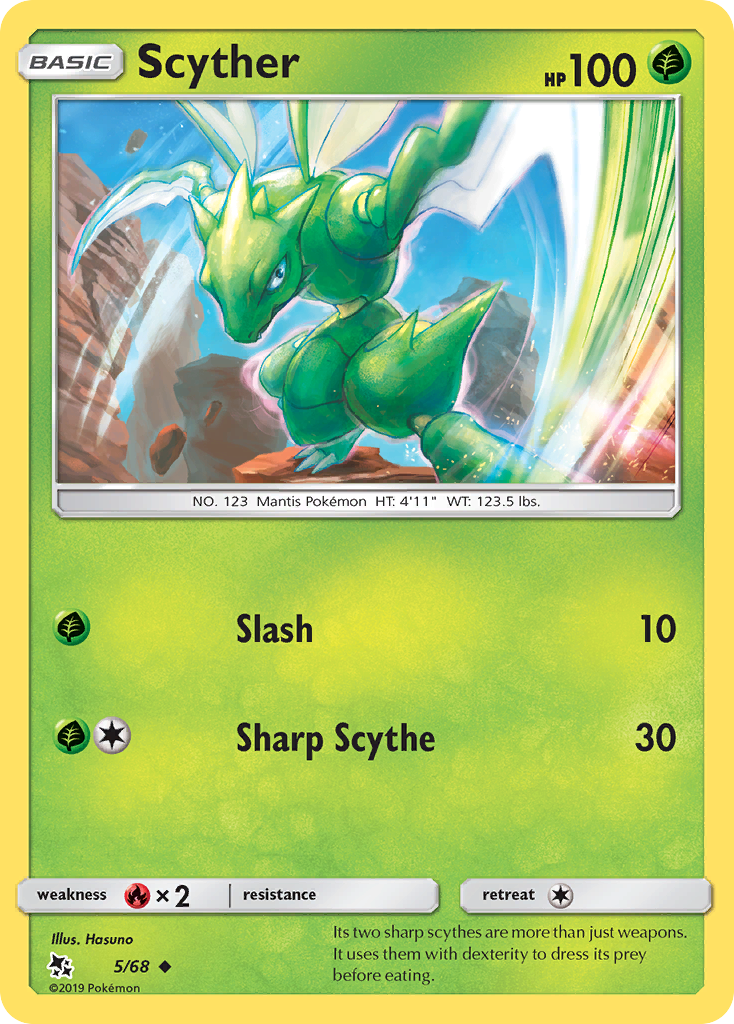 Scyther (5/68) [Sun & Moon: Hidden Fates] | Eastridge Sports Cards & Games