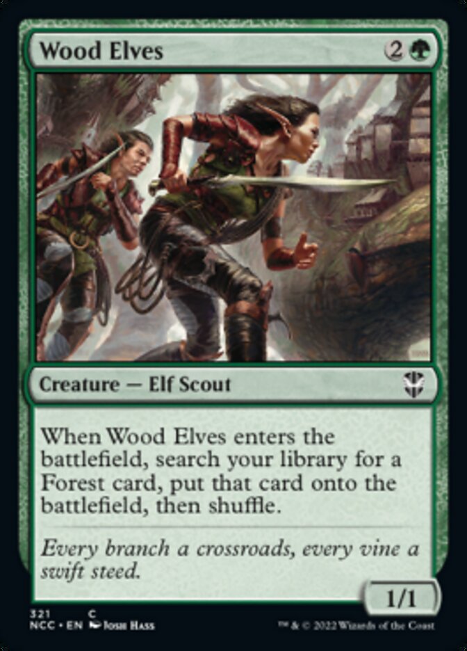 Wood Elves [Streets of New Capenna Commander] | Eastridge Sports Cards & Games