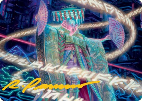 Satsuki, the Living Lore Art Card (Gold-Stamped Signature) [Kamigawa: Neon Dynasty Art Series] | Eastridge Sports Cards & Games