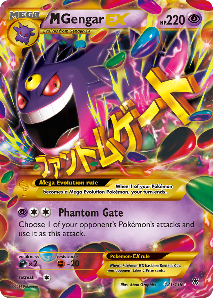 M Gengar EX (121/119) [XY: Phantom Forces] | Eastridge Sports Cards & Games