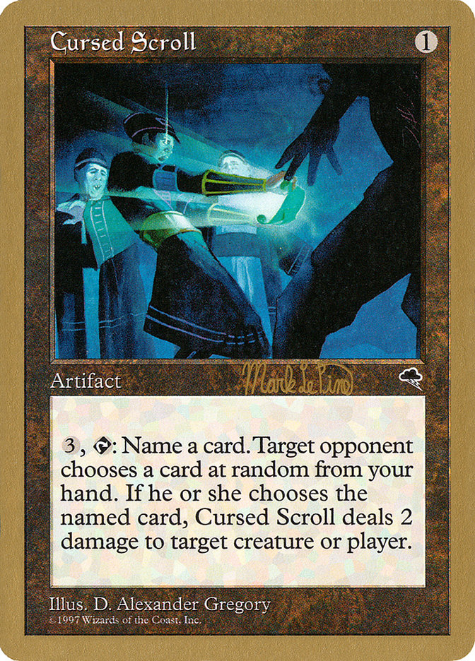 Cursed Scroll (Mark Le Pine) [World Championship Decks 1999] | Eastridge Sports Cards & Games