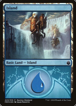 Island - Izzet (A03) [GRN Ravnica Weekend] | Eastridge Sports Cards & Games