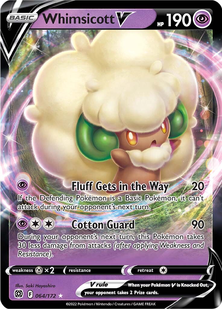 Whimsicott V (064/172) [Sword & Shield: Brilliant Stars] | Eastridge Sports Cards & Games