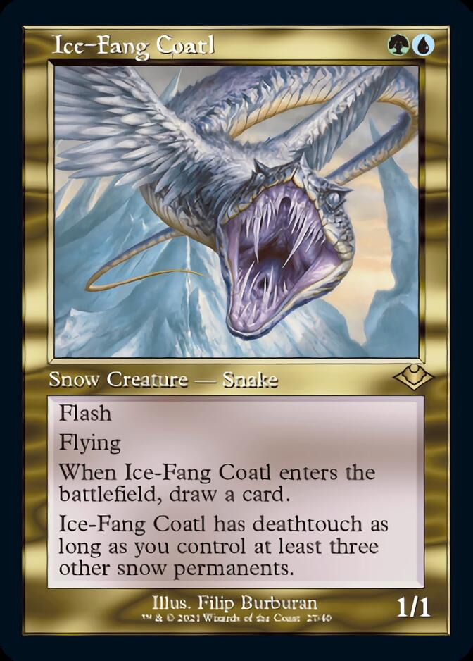 Ice-Fang Coatl (Retro Foil Etched) [Modern Horizons 2] | Eastridge Sports Cards & Games