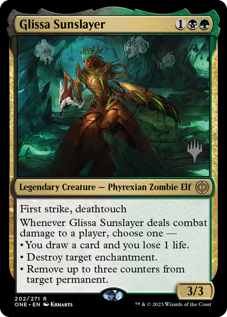 Glissa Sunslayer (Promo Pack) [Phyrexia: All Will Be One Promos] | Eastridge Sports Cards & Games