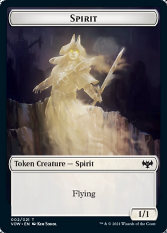 Spirit Token (002) [Innistrad: Crimson Vow Tokens] | Eastridge Sports Cards & Games