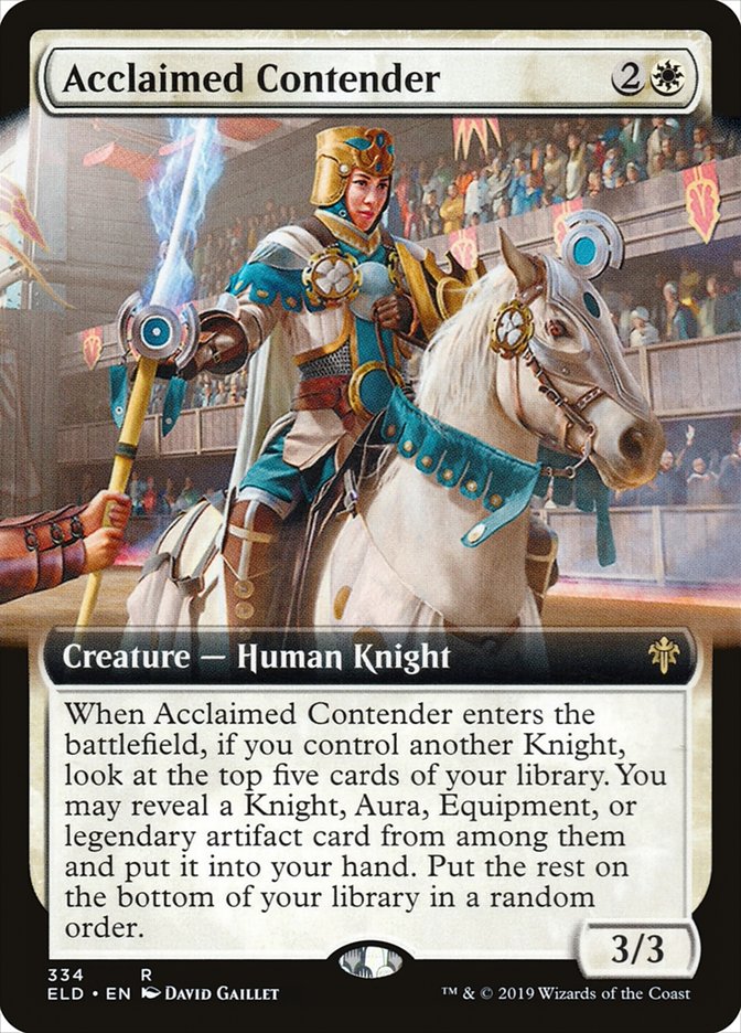 Acclaimed Contender (Extended Art) [Throne of Eldraine] | Eastridge Sports Cards & Games