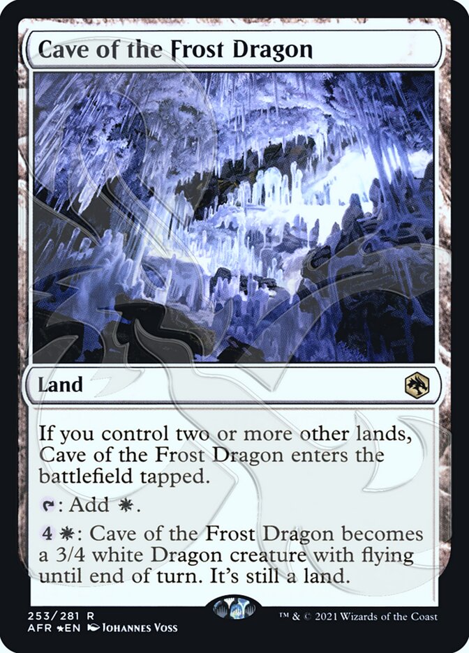 Cave of the Frost Dragon (Ampersand Promo) [Dungeons & Dragons: Adventures in the Forgotten Realms Promos] | Eastridge Sports Cards & Games