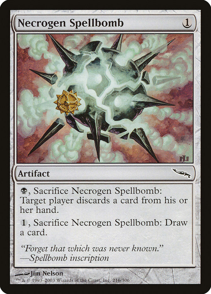 Necrogen Spellbomb [Mirrodin] | Eastridge Sports Cards & Games