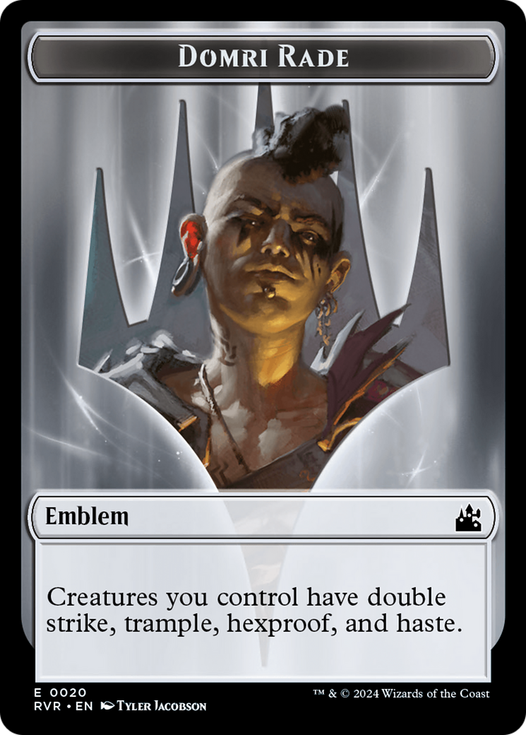 Domri Rade Emblem [Ravnica Remastered Tokens] | Eastridge Sports Cards & Games