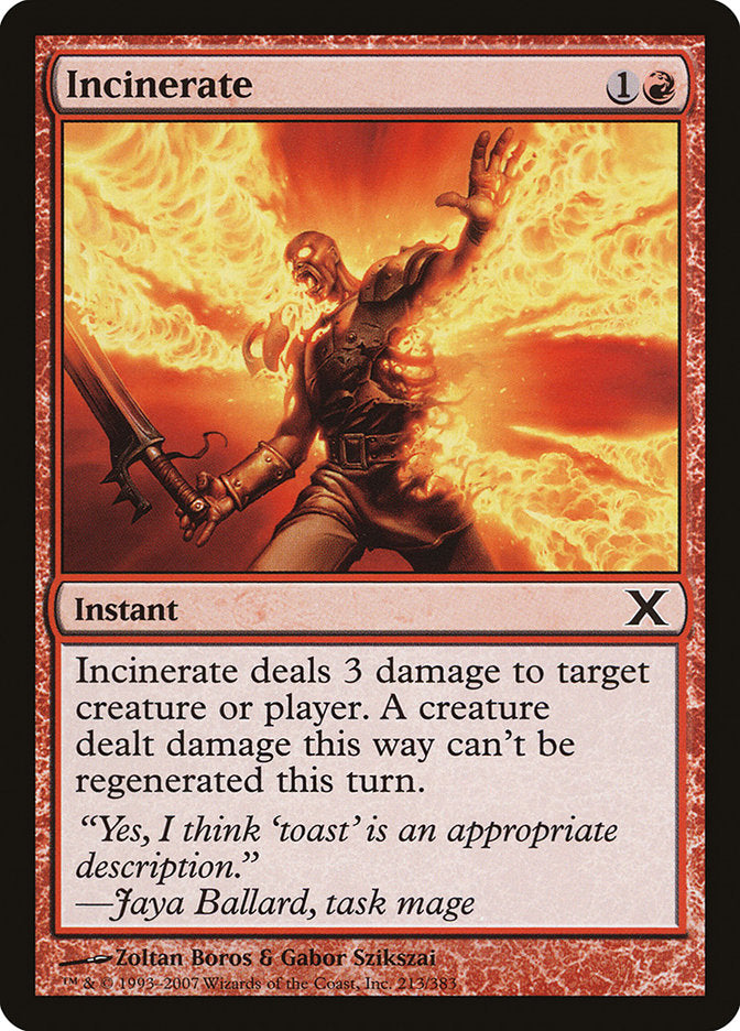 Incinerate [Tenth Edition] | Eastridge Sports Cards & Games