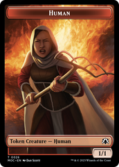 Tentacle // Human (26) Double-Sided Token [March of the Machine Commander Tokens] | Eastridge Sports Cards & Games