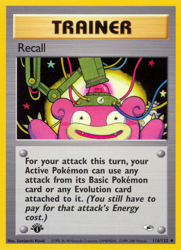 Recall (116/132) [Gym Heroes 1st Edition] | Eastridge Sports Cards & Games