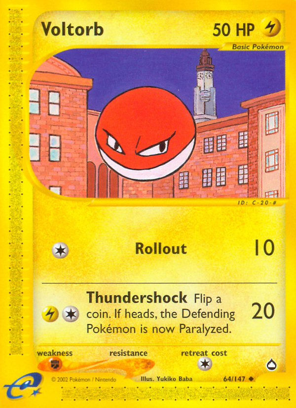 Voltorb (64/147) [Aquapolis] | Eastridge Sports Cards & Games