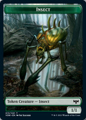 Insect // Treasure Double-sided Token [Innistrad: Crimson Vow Tokens] | Eastridge Sports Cards & Games