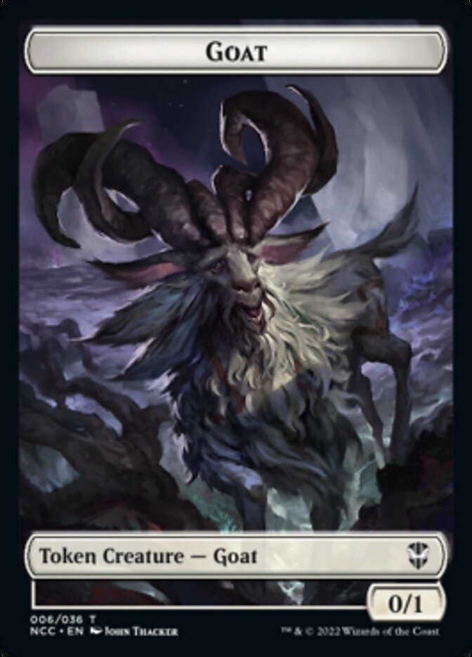 Zombie // Goat Double-sided Token [Streets of New Capenna Commander Tokens] | Eastridge Sports Cards & Games