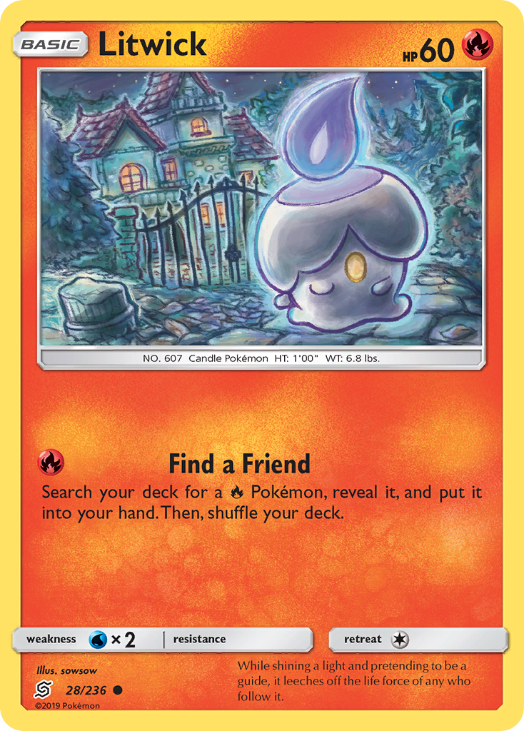 Litwick (28/236) [Sun & Moon: Unified Minds] | Eastridge Sports Cards & Games