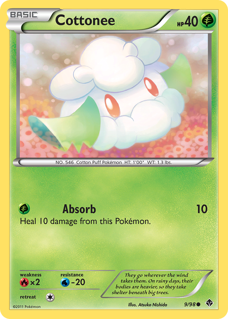 Cottonee (9/98) [Black & White: Emerging Powers] | Eastridge Sports Cards & Games