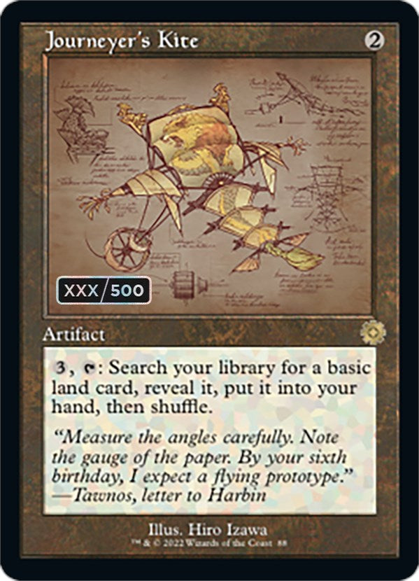 Journeyer's Kite (Retro Schematic) (Serial Numbered) [The Brothers' War Retro Artifacts] | Eastridge Sports Cards & Games