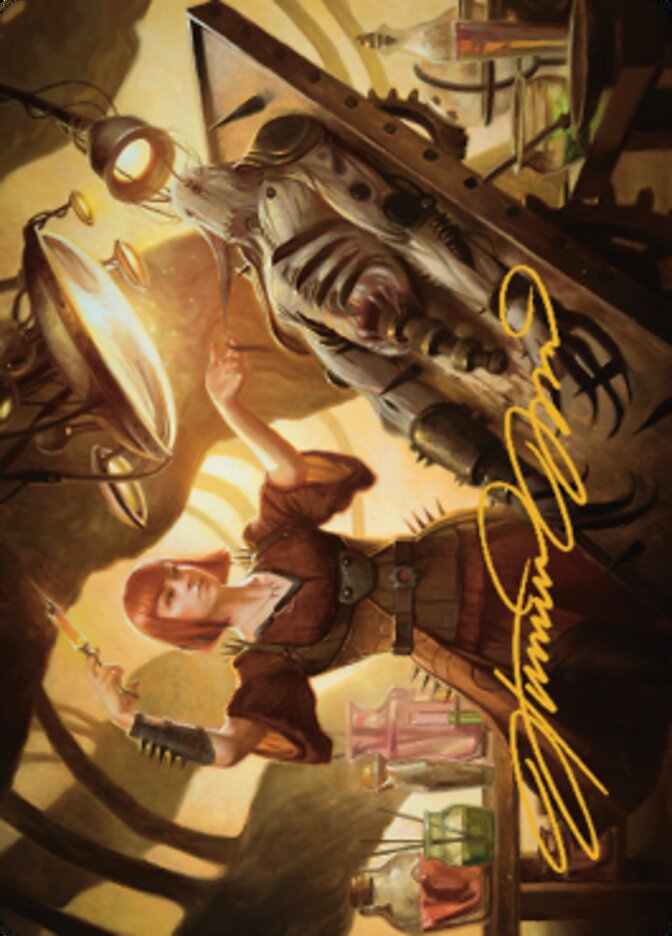 Ashnod, Flesh Mechanist Art Card (Gold-Stamped Signature) [The Brothers' War Art Series] | Eastridge Sports Cards & Games