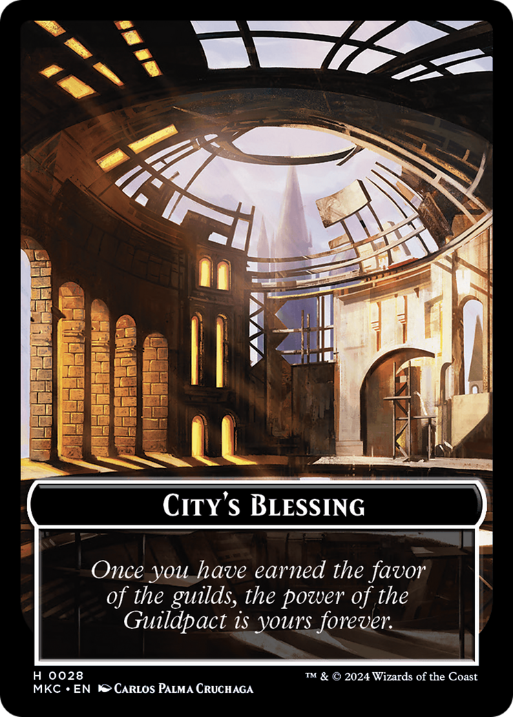 City's Blessing // Human Soldier Double-Sided Token [Murders at Karlov Manor Commander Tokens] | Eastridge Sports Cards & Games