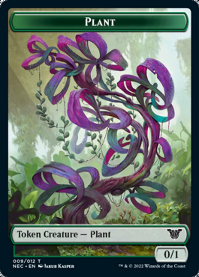 Plant // Treasure Double-sided Token [Kamigawa: Neon Dynasty Commander Tokens] | Eastridge Sports Cards & Games